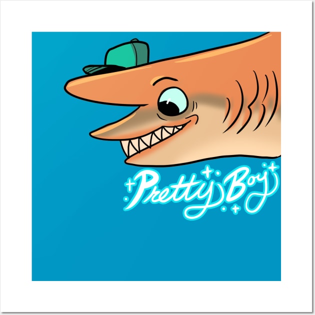 Sharks With Hats - Goblin Shark Wall Art by ProfessorBees